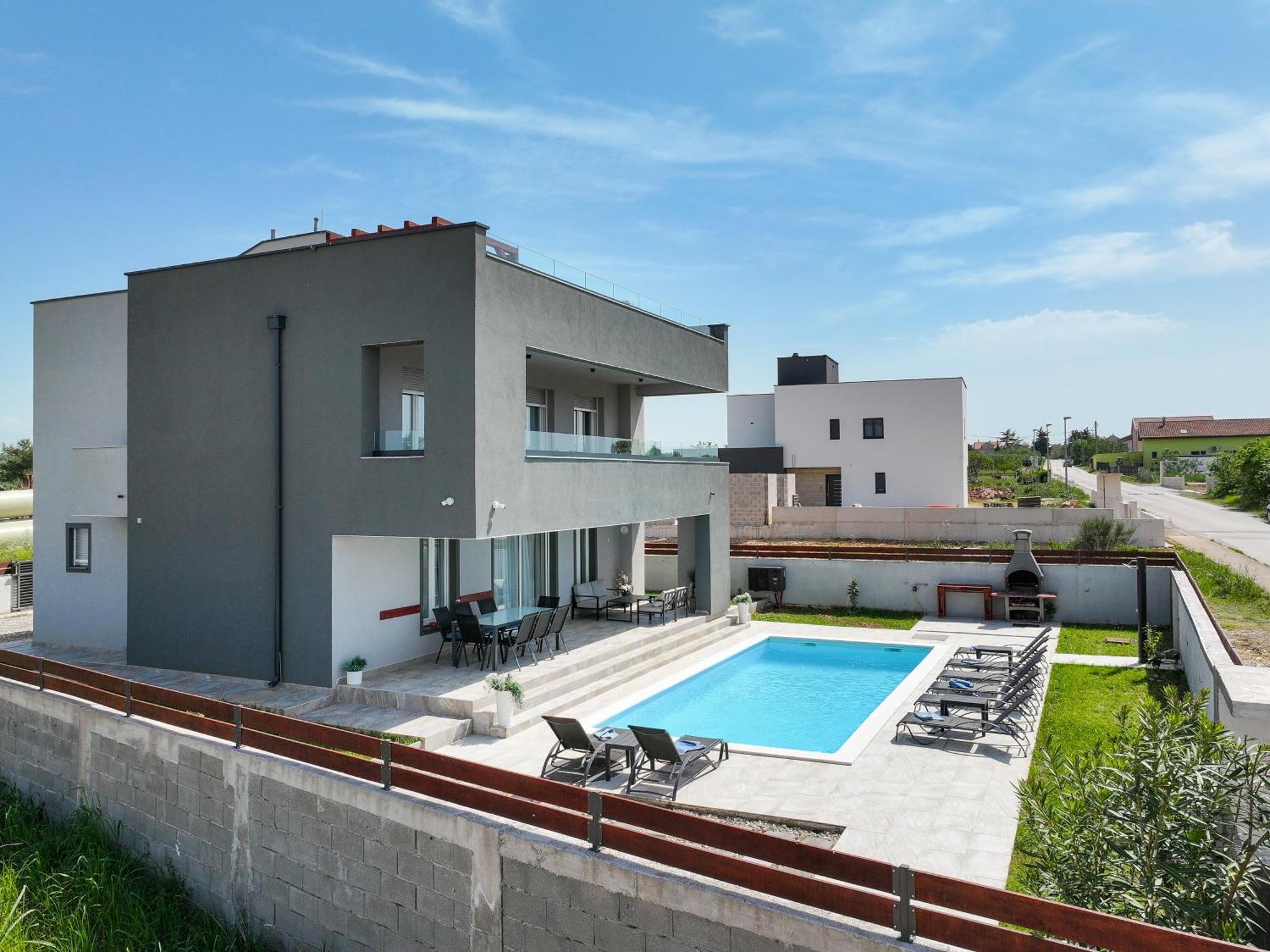 Villa Tia With Heated Pool & Jacuzzi Murvica  Εξωτερικό φωτογραφία